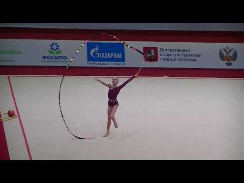 Pohranychna Khrystyna (UKR) ribbon  Moscow  YOG Qualification 2018