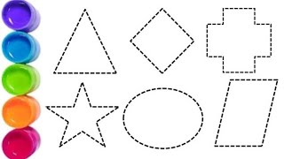 Shapes Drawing For Kids | Learn 2D Shapes | Colors For Toddlers | Preschool Learning | Shapes Name