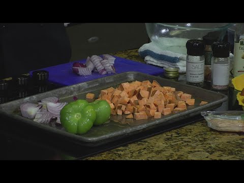 Today with Chef Rocky - Sweet Potato Hash with Roasted Tomatillo 1