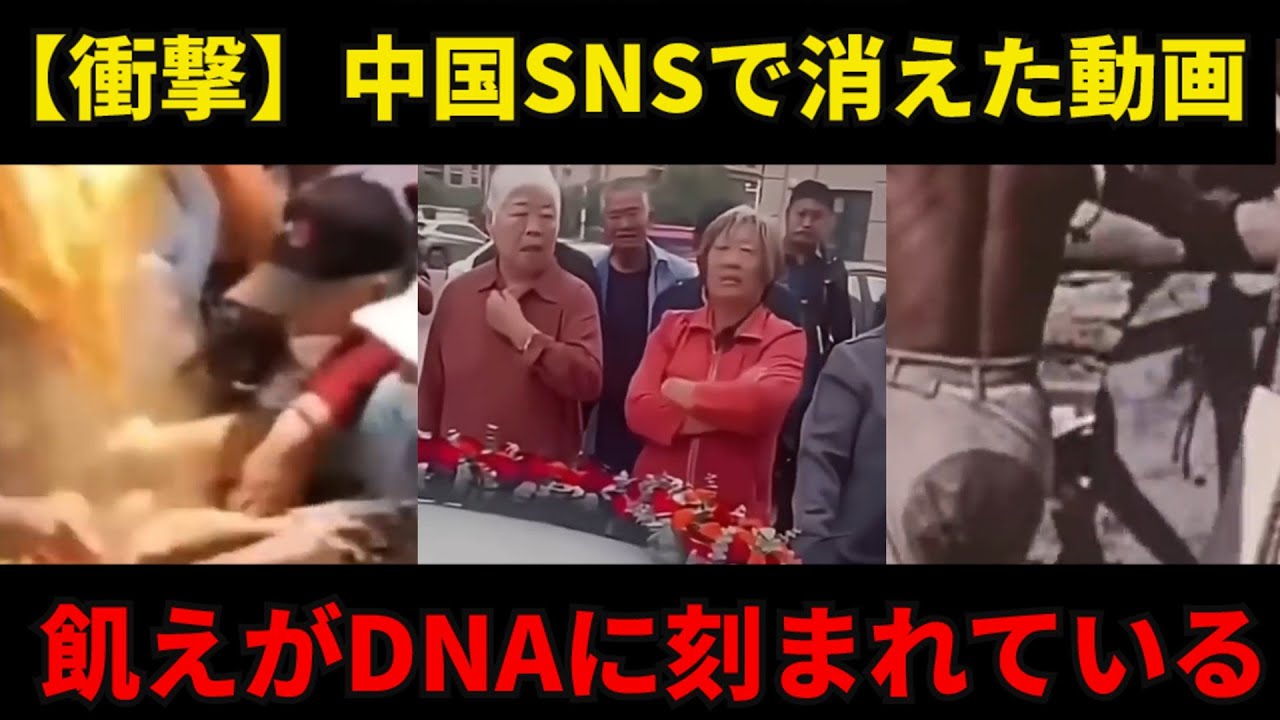 【衝撃】中国のSNSで消えた動画.〜理性を失った老人たち」の衝撃映像。祝儀を強奪し、ビュッフェを略奪する群衆の正体。〜