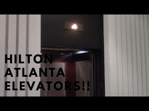 Amazing Westinghouse Traction Elevators - Hilton Atlanta, Atlanta, GA
