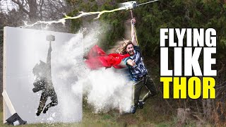 We built this Thor Hammer to make you fly! ⚡ (SUPER FAST)