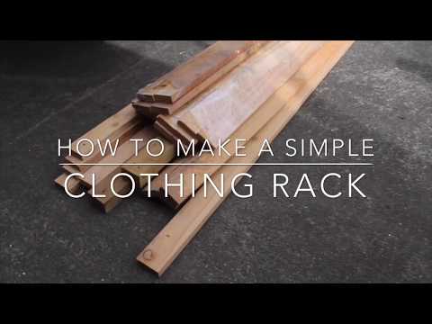 DIY PALLET CLOTHING RACK/WARDROBE...ISOLATION DIY IDEAS...QUARATINE DIY IDEAS