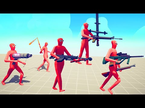 5x RANDOM WEAPON vs EVERY BOSSES 1 | TABS - Totally Accurate Battle Simulator