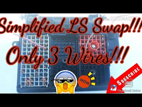 LS SWAP WIRING!!! HOW TO MAKE LS SWAP RUN IN MINUTES!!! STOCK FUSE BOX/ HARNESS!!!
