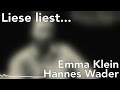 Liese liest... „Emma Klein“ von Hannes Wader