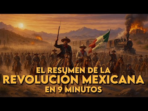 ✅ La REVOLUCIÓN MEXICANA en 9 minutos | La revolución de Emiliano Zapata, Pancho Villa y muchos más