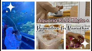 Aquaria KLCC Date + Groceries for Ramadhan • Tips simpan bawang kisar tahan lama😉✨