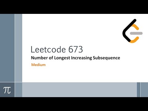 Leetcode 673. Number of Longest Increasing Subsequence