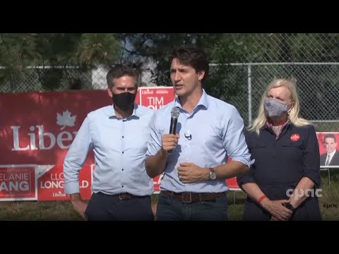 Justin Trudeau campaigns in Kitchener, Ontario – September 17, 2021
