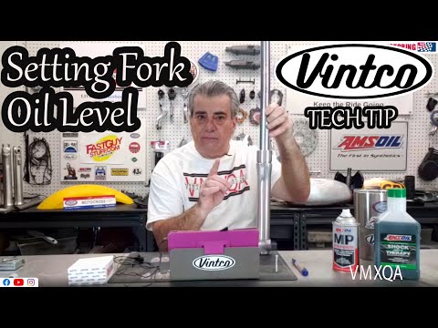 Setting Fork Oil Level- Vintco Tip for Vintage Dirt Bikes