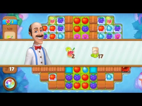 Gardenscapes Level 439 All Goals Complete - Playrix Gameplay