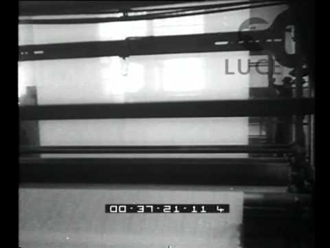 How wool fabrics are made (Marzotto wool mill). The large Italian factories.