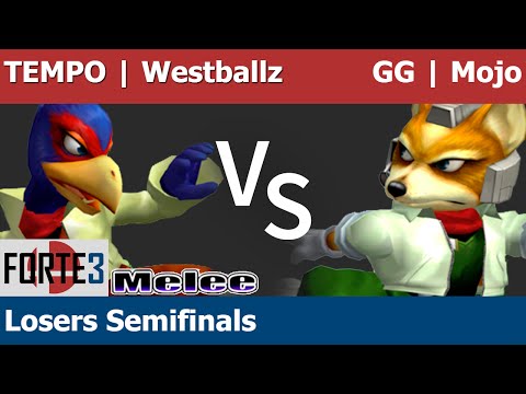 Forte 3 Melee - TEMPO | Westballz (Falco) vs GG | Mojo (Fox) - Losers Semifinals