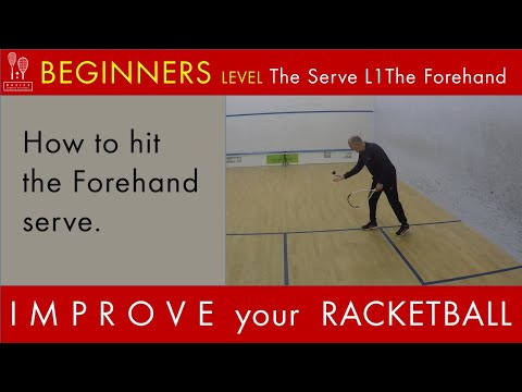 Squash57 (Racketball) beginners Serve L1 The Forehand