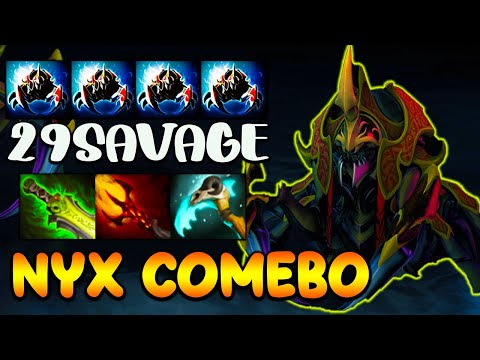 CRAZY 29SAVAGE - INTENSE NYX ASSASSIN COMBO - FULL TEAM FIGHT - DOTA 2 GAMEPLAY