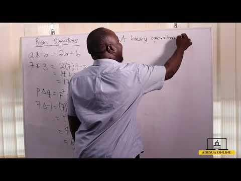 SHS 1 Core Mathematics | Binary Operations Real