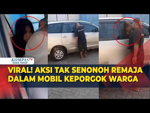 Detik-Detik Warga Memergoki Pasangan Remaja Mesum Dalam Mobil di Kawasan Wisata Kuliner Sidoajo!
