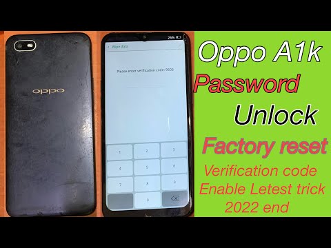 How To Unlock Oppo A1k Without Pc || How To hard Reset Oppo A1k Without Pc Box Letest Trick 2022