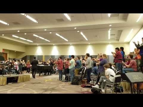 A nice moment during the 2018 TMEA Mixed Choir rehearsal... oh and Eric Whitacre drops by