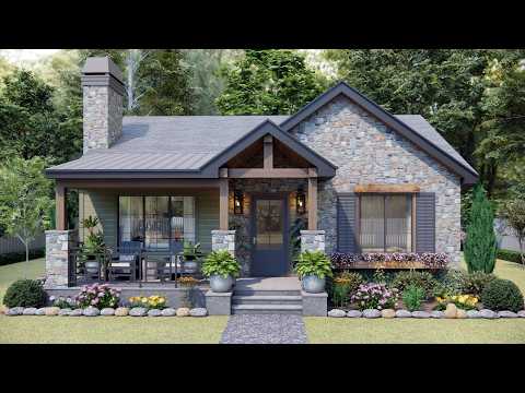 33'x33' (10x10m) Cozy, Elegant, and Inviting - ADORABLE Small House With Amazing Layout!