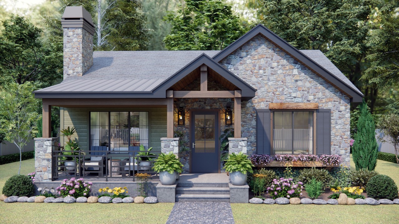 33'x33' (10x10m) Cozy, Elegant, and Inviting - ADORABLE Small House With Amazing Layout!