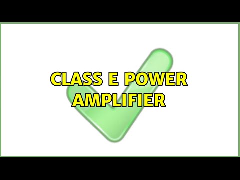 Class E Power amplifier