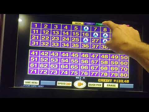 4 Card Keno: Random 7 spots and 5 spots