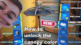 HOW TO UNLOCK THE CANOPY COLOR IN FORTNITE (CANOPY color challenge) (week 3)