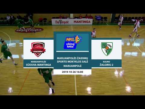 „VIKINGLOTTO-NKL“ čempionatas: Marijampolės „Sūduva-Mantinga“ — Kauno „Žalgiris-2“ (2019-10-26)