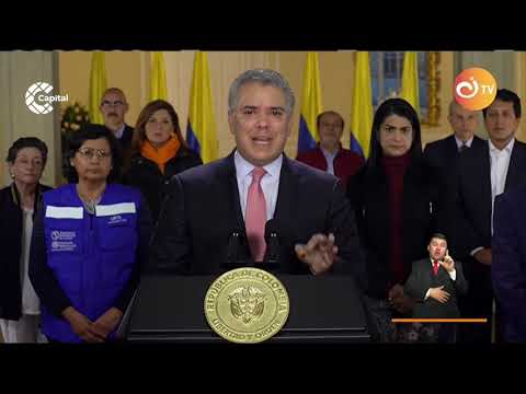 Presidente Iván Duque decreta cuarentena en todo el territorio colombiano por coronavirus COVID-19