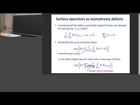 Alberto Lerda - Surface operators and duality relations in N=2 gauge theories