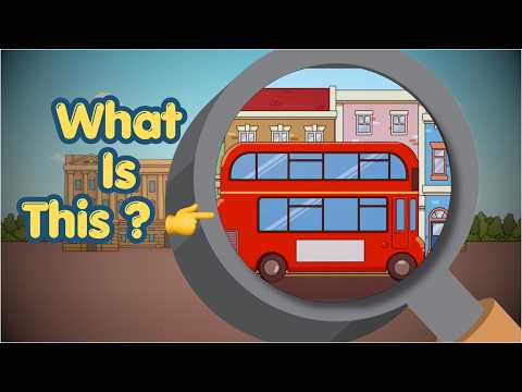 What Is This? 🚌 Wheels on the Bus in London! | Let's Go See 🇬🇧 - Kingdom Kids Zone, Little Learners - Let's Go See