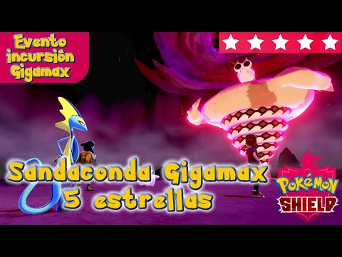 SANDACONDA GIGAMAX ⭐⭐⭐⭐⭐ - POKÉMON SHIELD 🛡 - EVENTO DE INCURSIÓN GIGAMAX - HWarrior