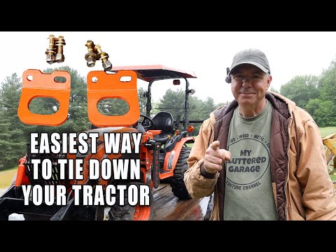 Easiest Tractor Mod! JU Fabworks Tractor Tie Down Brackets for the B2601 and more! MCG Video #285