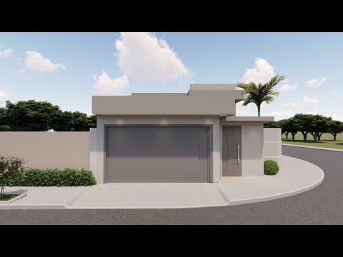 Tour pela Fachada - Casa moderna com terreno de esquina e 3 dormitórios