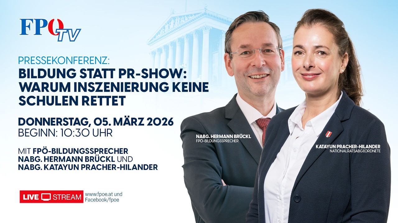 FPÖ fordert "Bildung statt PR-Show"!
