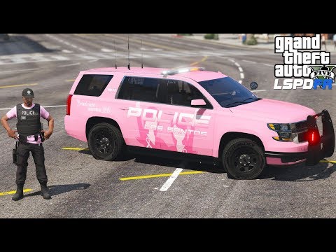 GTA 5 LSPDFR #660 Los Santos Police Breast Cancer Awareness Tahoe