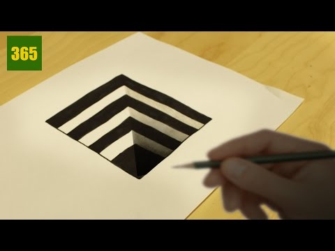 Comment dessiner une Illusion d'optique - Trou - Tutoriel