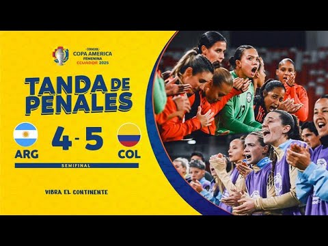 ARGENTINA 4-5 COLOMBIA | TANDA DE PENALES COMPLETA | CONMEBOL Copa América Femenina 2025™