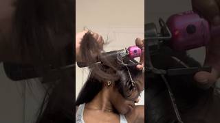 Bombshell Curl 😍🔥Easy Step By Step  How I Curl My Hair #hairtutorial #curlinghair #rawhair #curls