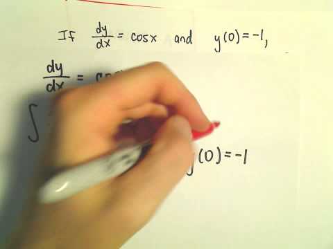 Basic Differential Equation with an Initial Condition