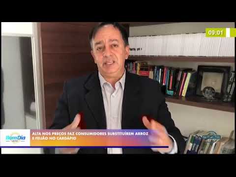 Alta no preço do arroz e feijaÌƒo leva consumidores a substituirem o alimento 15 09 2020