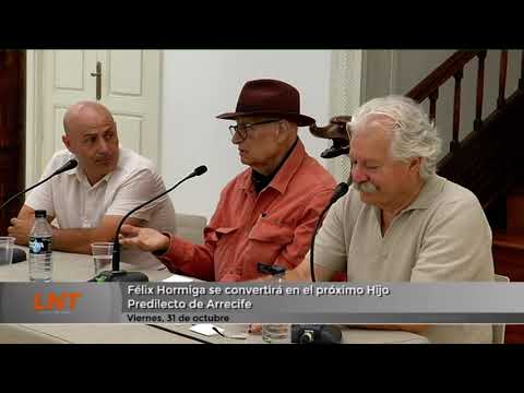 Félix Hormiga se convertirá en el próximo Hijo Predilecto de Arrecife