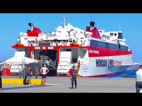 Ferry From Santorini To Mykonos, Via Naxos & Paros, Greece