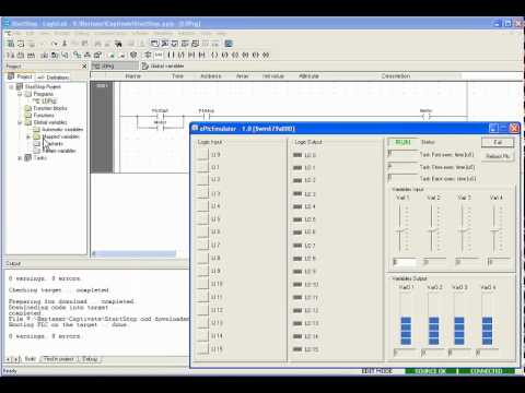 Esempio di emulazione programma in Ladder Diagram (LD)