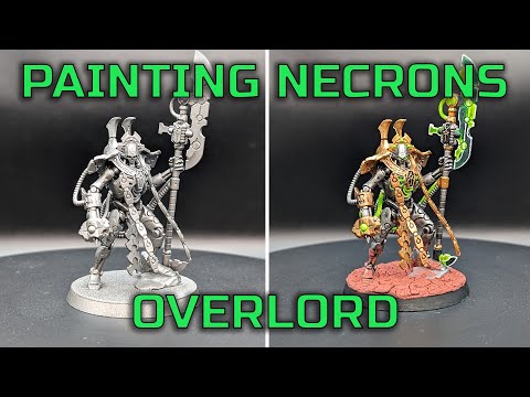 Painting A Battle Ready Necron Overlord - #warhammer40k #necrons