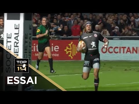 TOP 14 - Essai Cheslin KOLBE (ST) - Perpignan - Toulouse - J8 - Saison 2018/2019