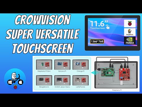 Highly adaptable 11.6” IPS touchscreen. Elecrow CrowVision