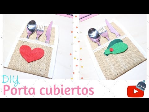 Cómo hacer un porta cubiertos en 5 minutos | DIY Costura | Decora TU Hogar | Extra Navidad